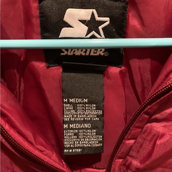 Vintage Alabama Crimson Tide Starter Hooded Jacket Men's Size M Embroidered - Picture 5 of 6